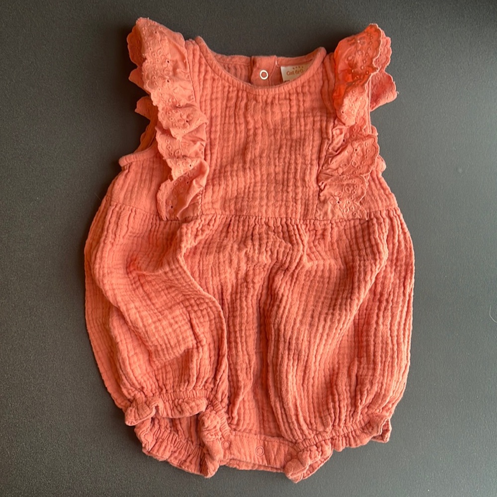 Baby’s Coral Romper Cat & Jack Size 12 Month